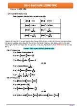 Ôn tập Đại số Lớp 11 - Bài 4 Đạo hàm lượng giác